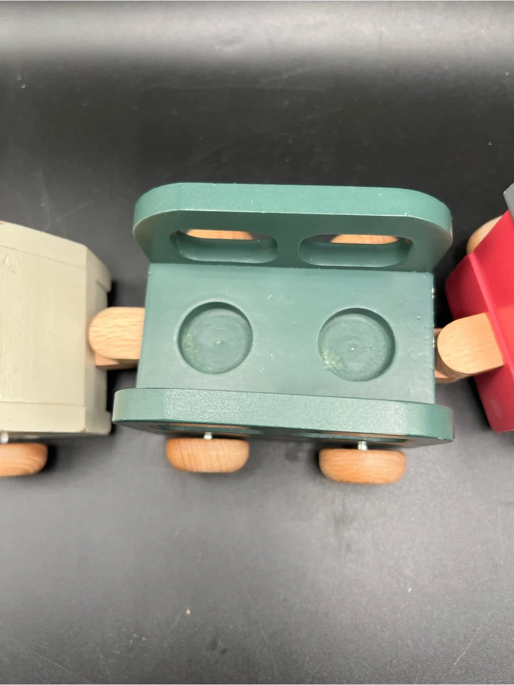 Wood Toy Train Set Hearth & Hand Magnolia Xmas Christmas Holiday Wooden